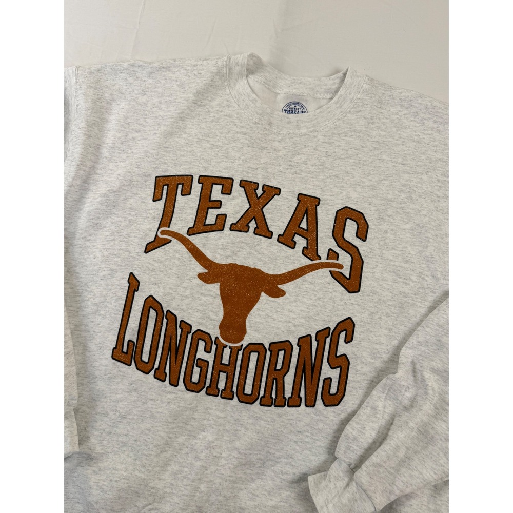 Rivalry Threads Sweatshirt Mens Large Grey Texas Longhorns Graphic Crew Neck